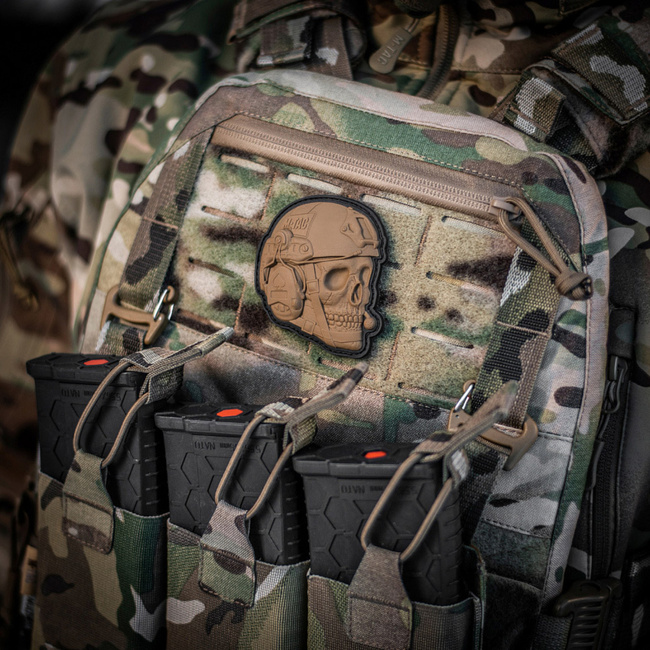 OPERATOR SKULL PATCH - 3D PVC - COYOTE - M-TAC