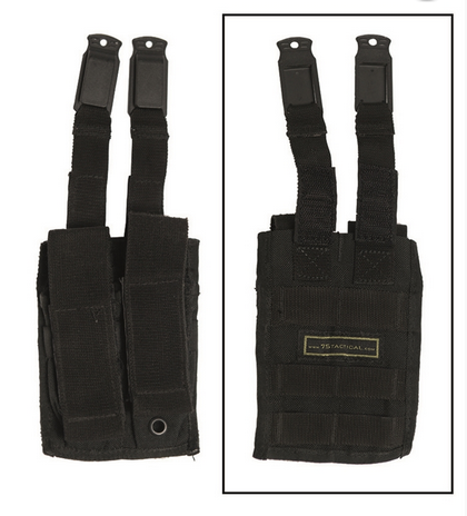 KSK Black ′75 Tact.′ 2-pc.mag.pouch Used