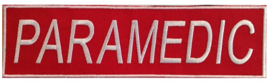 The PARAMEDIC logo for the back