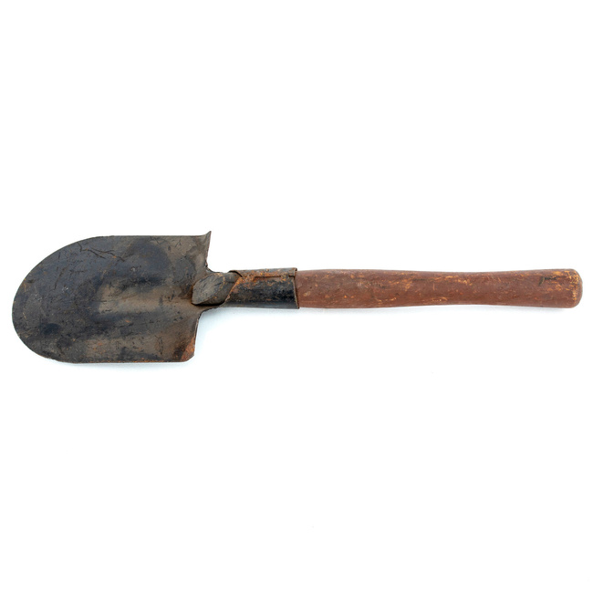 SMALL MILITARY INFANTRY SHOVEL - ROMANIAN ARMY SURPLUS - USED