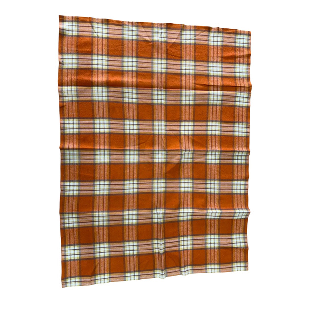 PURE WOOL VINTAGE BLANKET - 140x210 CM - ROMANIAN ARMY MILITARY SURPLUS - IN GOOD CONDITION