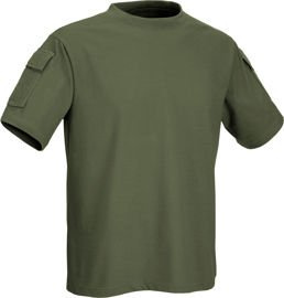 TACTICAL T-SHIRT WITH POCKETS - DEFCON 5 - OD GREEN