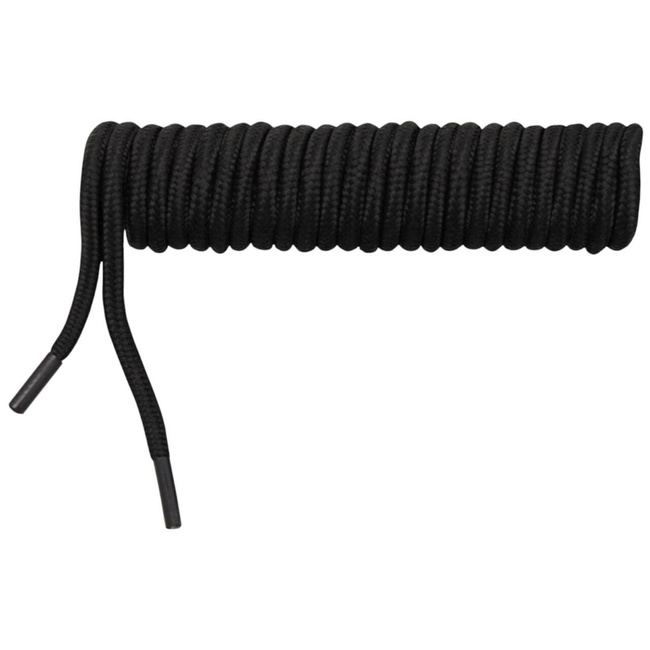 SHOELACES - MILITARY SURPLUS DUTCH ARMY - 180 CM - BLACK - LIKE NEW