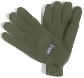 GLOVES ACRYLIC ´THINSULATE´ FINGER OLIVE