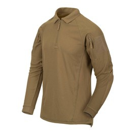 LONG SLEEVE POLO SHIRT - "RANGE®" - Helikon Tex® - COYOTE