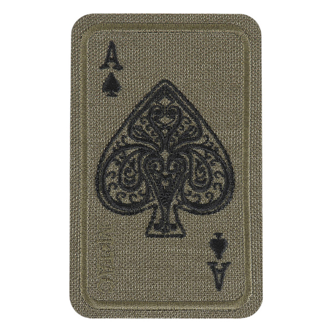 ACE OF SPADES PATCH (EMBROIDERED) - CORDURA - RANGER GREEN - M-TAC