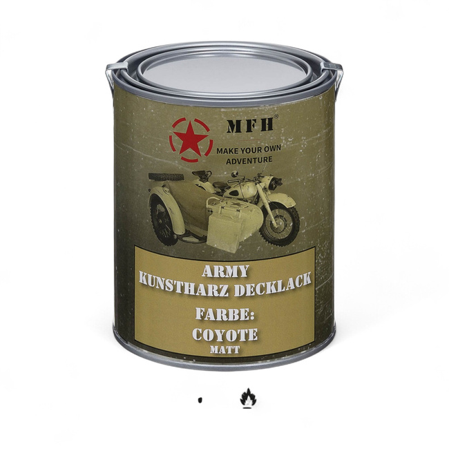 Military camouflage paint - quick drying - 1L - Coyote - RAL1011 - MFH