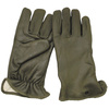French leather gloves, w/lining, OD green, like new