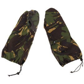 GB MITTENS "ECW" - WITH INNER LINING - DPM CAMO - USED