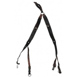 Y-STRAPS LEATHER SUSPENDER - AUSTRIAN MILITARY SURPLUS - USED