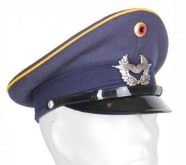 VISOR HAT - GERMAN GENUINE AIR FORCE - BLUE - LIKE NEW
