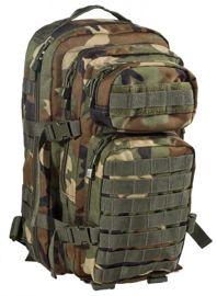 US ARMY ASSAULT BACKPACK (28L), WOODLAND CAMO