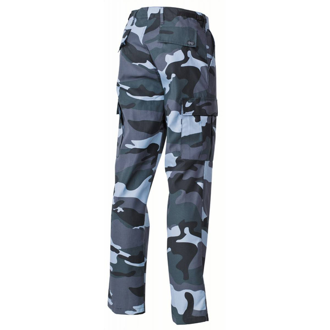 US COMBAT PANTS - BDU - MFH® - SKYBLUE CAMOUFLAGE