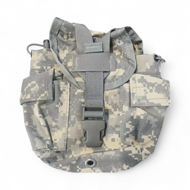 Molle pouch for water bottle - US Army military surplus - ACU camouflage - Used