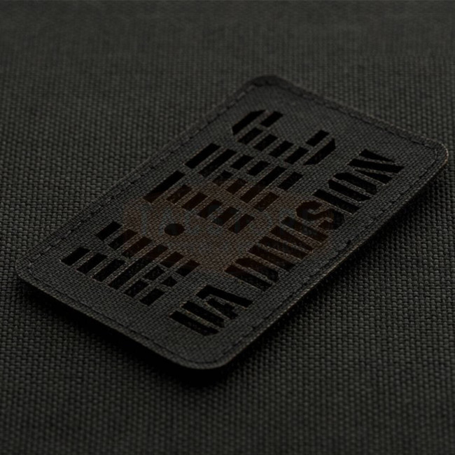 UA DIVISION END TO END LASER CUT PATCH - BLACK - M-TAC