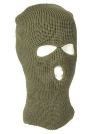 3-HOLE ACRLYIC BALACLAVA - MIL-TEC - OD GREEN