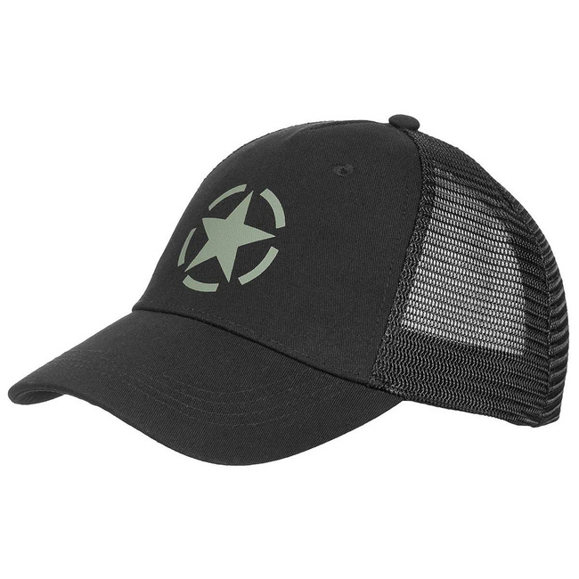 TRUCKER CAP - SIZE-ADJUSTABLE - MFH® - BLACK