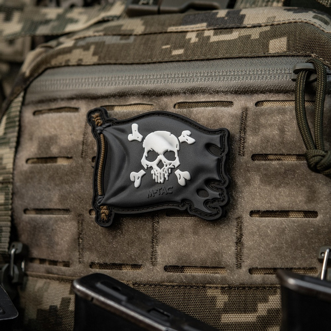 PATCH JOLLY ROGER PVC - BLACK - M-TAC