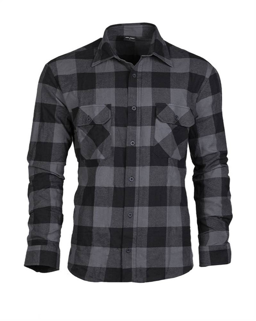 LIGHT FLANNEL SHIRT - Mil-Tec® - BLACK/GREY