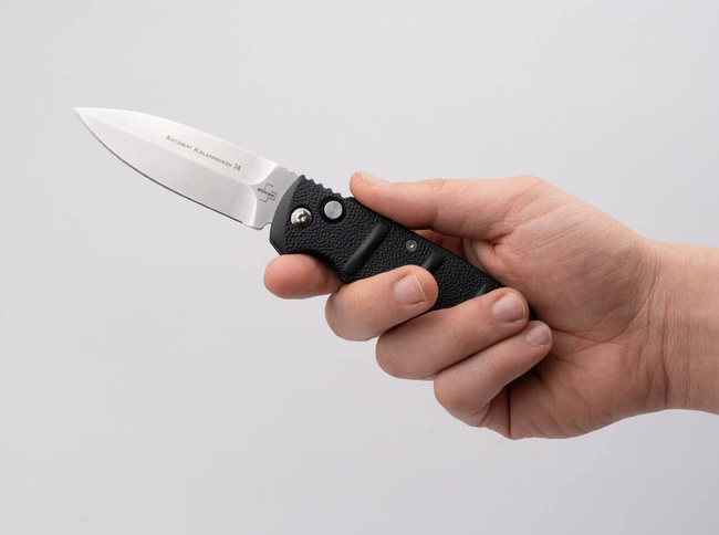 POCKET KNIFE BHQ AKS-74 BLACK DAGGER SATIN - BOKER PLUS