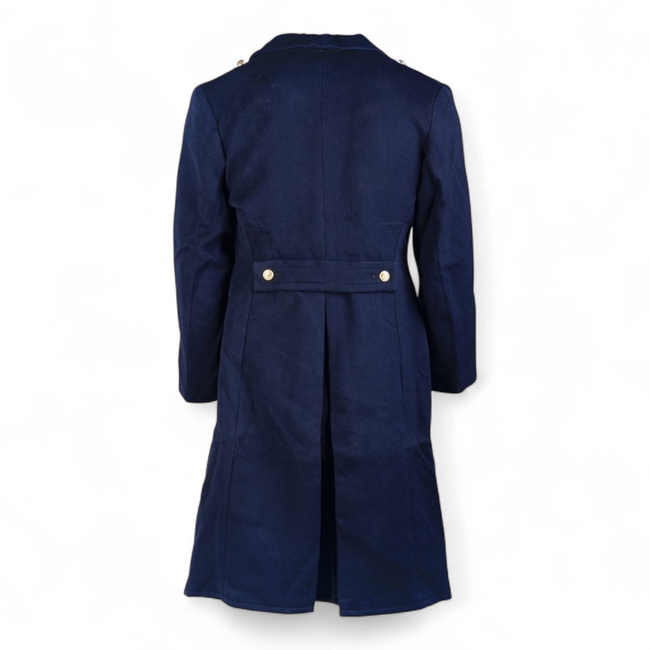 Coat with Gold Buttons - East German Navy Military Surplus - Volksmarine der NVA - Navy Blue - Used