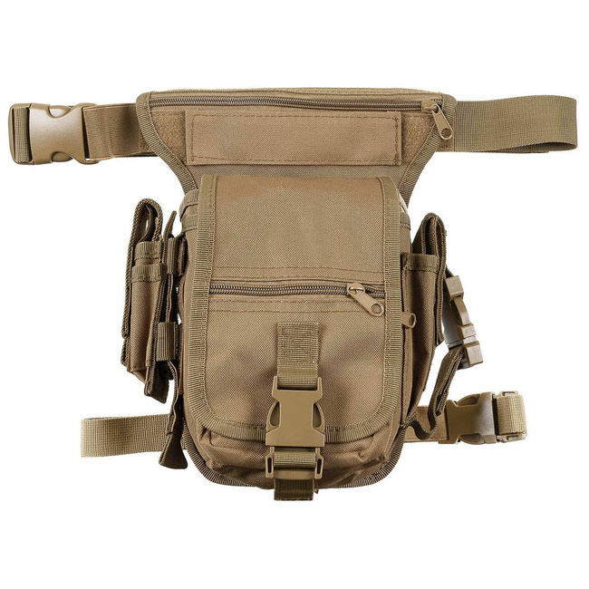 HIP BAG - WITH LEG AND BELT FIXING - SECURITY - MFH - COYOTE TAN