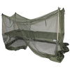 Mosquito net for camp bed with 4 wooden legs - British Army Surplus - OD Green - Used