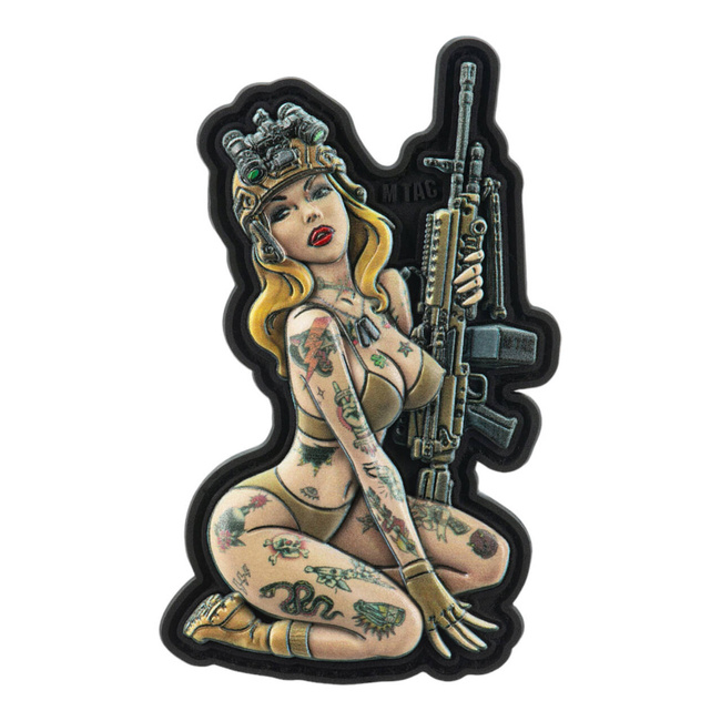 PATCH TACTICAL GIRL ?5 PVC - COLOR - M-TAC