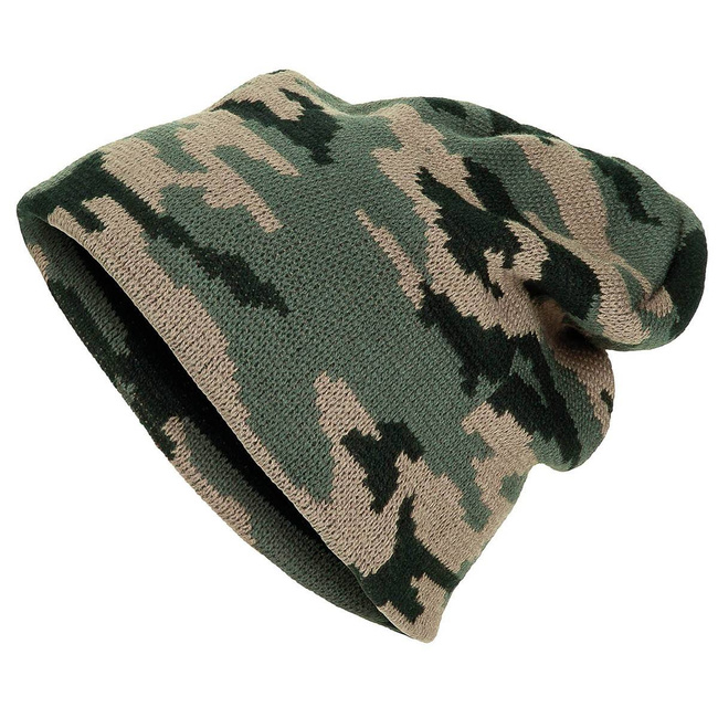 KNITTED HAT - BEANIE - MFH - WOODLAND