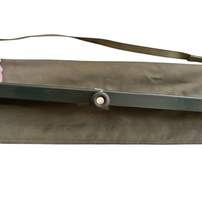 STEREOSCOPIC RANGEFINDER WITH METAL CARRYING CASE, MEASURING BAR AND TRIPOD - WWII - AUTHENTIC ROMAN MILITARY SURPLUS - DECO/GOOD CONDITION