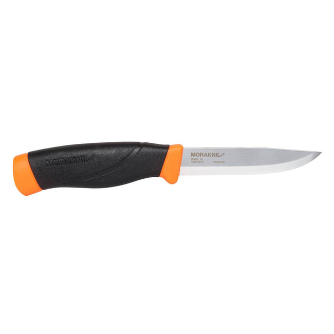 FIXED BLADE KNIFE - COMPANION HEAVYDUTY F (C) - CARBON STEEL - MORAKNIV - ORANGE
