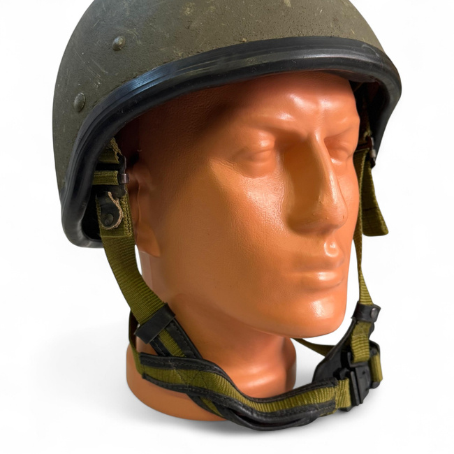 Ballistic Helmet - Military Surplus Romanian Armed Forces - Olive Green - Used / Deco