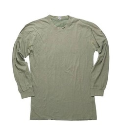 LONG SLEEVE UNDERSHIRT - OD - CZECH MILITARY SURPLUS - USED