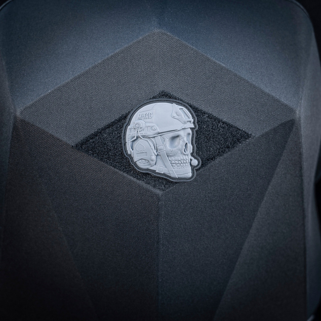 OPERATOR SKULL PATCH - 3D PVC - GREY - M-TAC