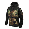FULLZIP HOODIE - "ROGUE" - Helikon Tex® - BLACK/US WOODLAND
