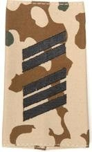 GERMAN ARMY TROPICAL CAMO/BLACK SHOULDER LOOPS ´OBERSTABSGEFREITER´