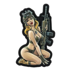 PATCH TACTICAL GIRL 5 PVC - OLIVE - M-TAC
