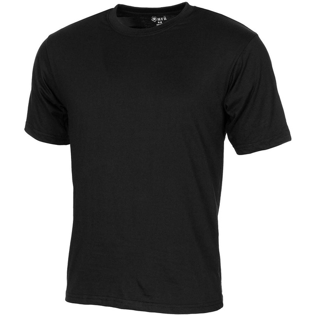 COTTON T-SHIRT - "STREETSTYLE" -  AMERICAN ARMY STYLE - MFH® - BLACK