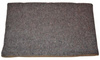 DANISH GREY BLANKET W/ YELLOW BORDER