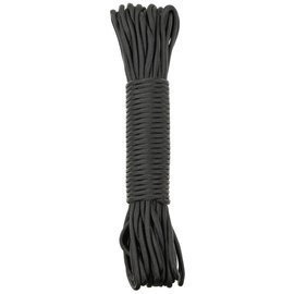 Rope, leash, black, nylon, 30.48 m