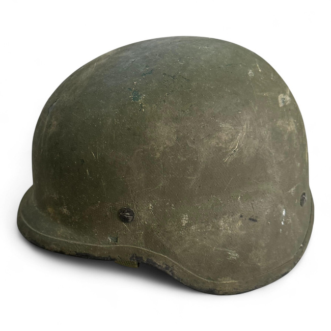 Ballistic Helmet - Military Surplus Romanian Armed Forces - Olive Green - Used / Deco