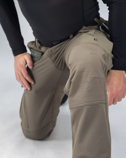 BDU 2.0 Pants with Elastic Waist and Fleece Lining - Arctic - K05068 - RAL7013 - Pentagon - Length 34 inches