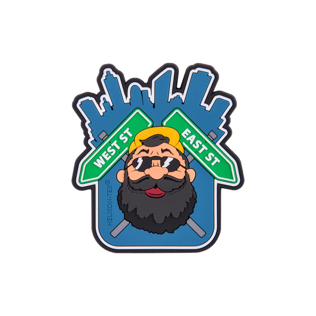 "BEARDMAN URBAN" PATCH - PVC - BLUE