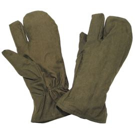 CZ/SK gloves, M 55, OD green, used