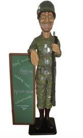 Soldier With Board 183cm High