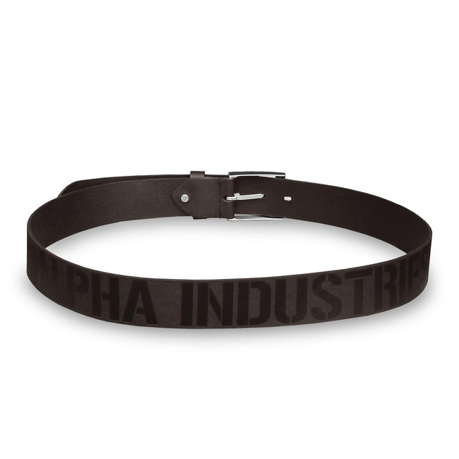 Embossed Alpha Belt brown