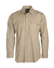 LONG SLEEVE TROPICAL SHIRT - Mil-Tec - KHAKI