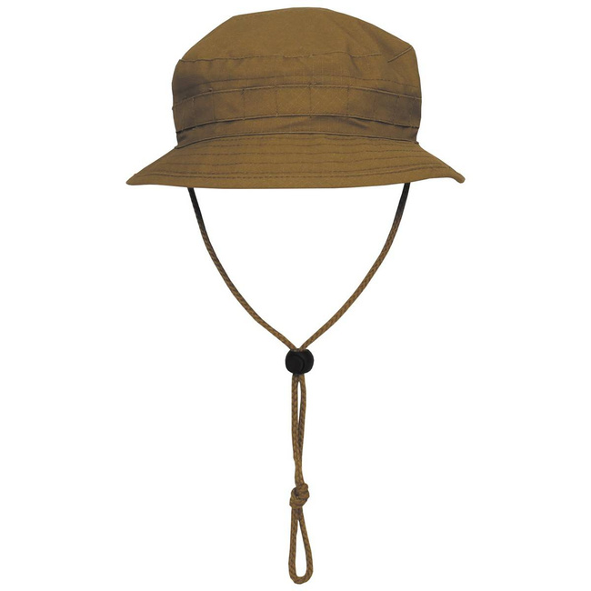 BRITISH BOONIE HAT - WITH CHIN STRAP - MFH - COYOTE TAN