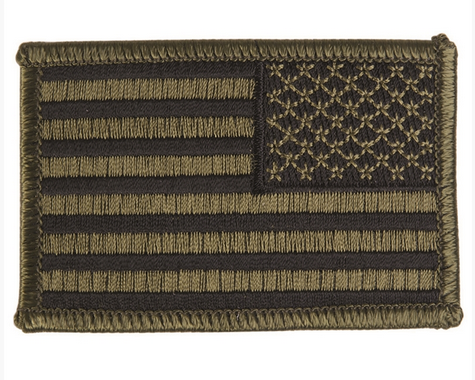 Us Od Woven Nationality Badge Right