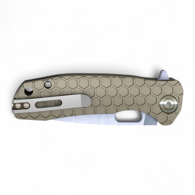Pocket Knife - Honey Badger Flipper D2 Large - Tan